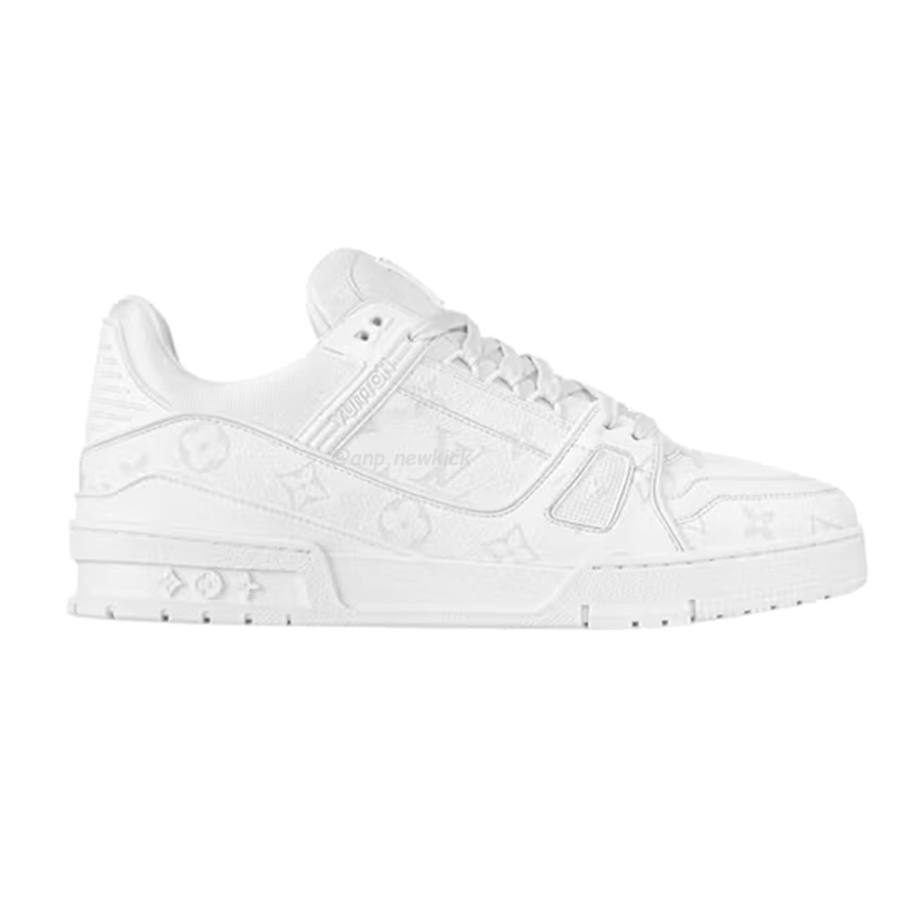 Louis Vuitton White Monochrome Louis Vuitton Lv Trainer White Black (11) - www.newkick.vip